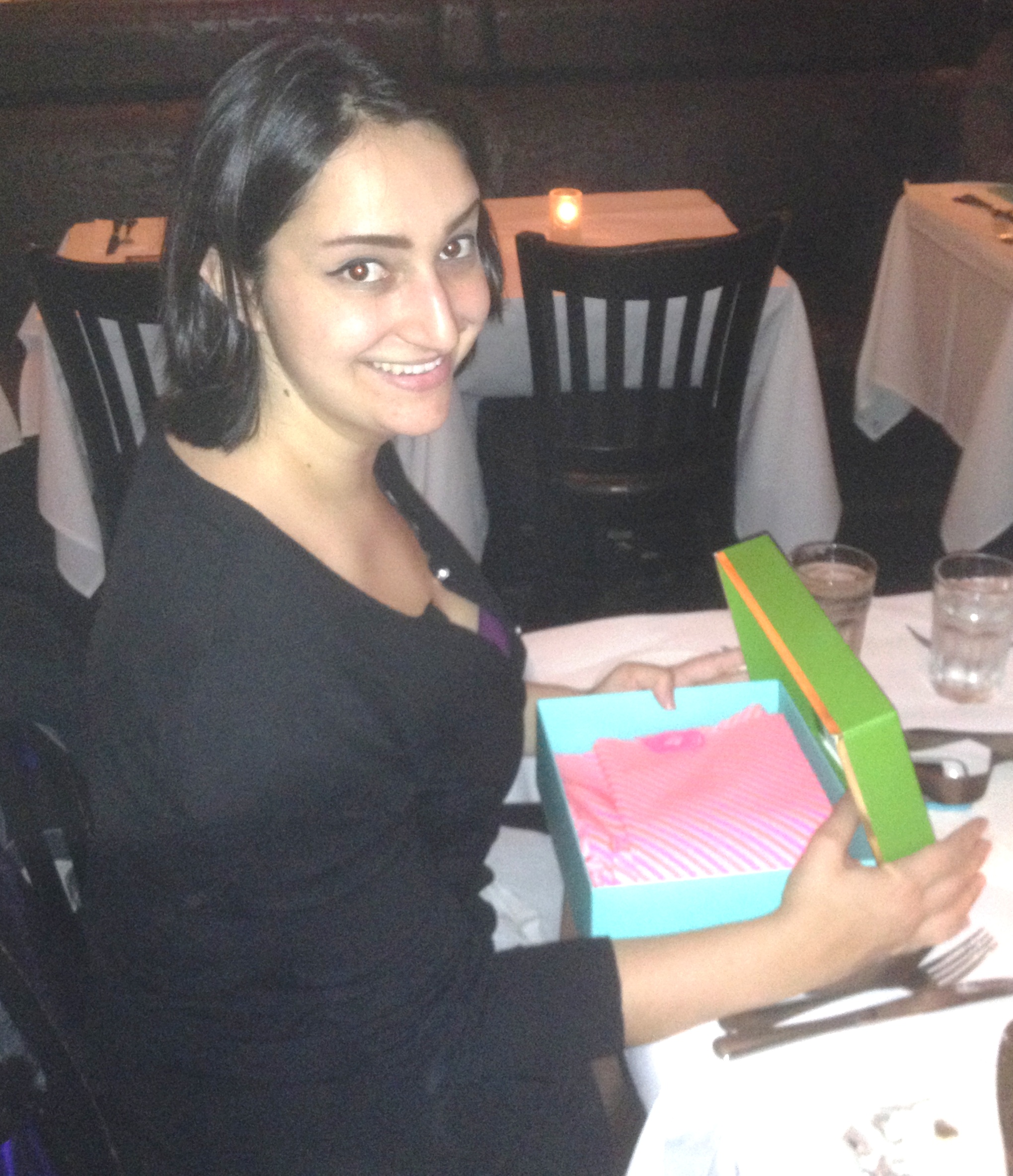 Allegra opening Kate Spade box.jpg