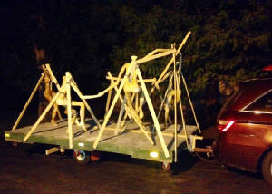 Jay's sculpture on trailer.JPG