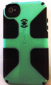 Speck phone case in aquamarine.JPG